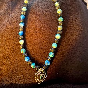 This is a homemade necklace